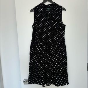 Ralph Lauren Black & White Polka Dot Dress